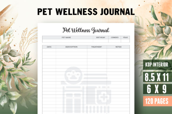 Download Pet Journal Pet Wellness Journal Planner - Journal planner Collection