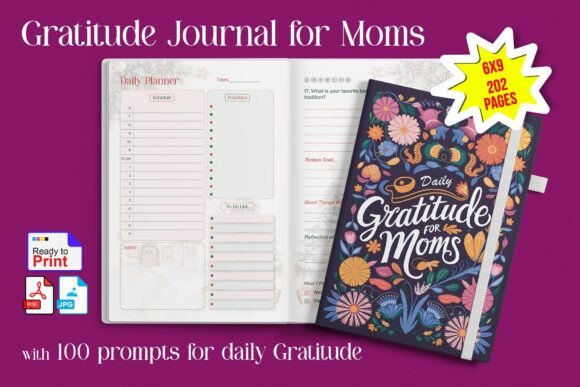 Download Gratitude Journal Planner for Moms - Journal planner Collection