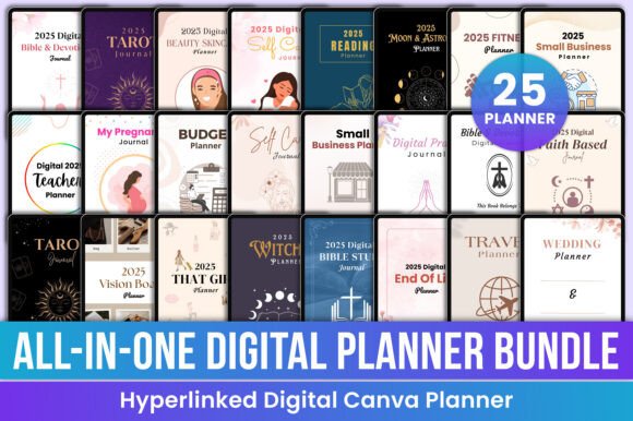 Download All-in-One Maga Digital Planner Bundle - Digital planner bundle Collection