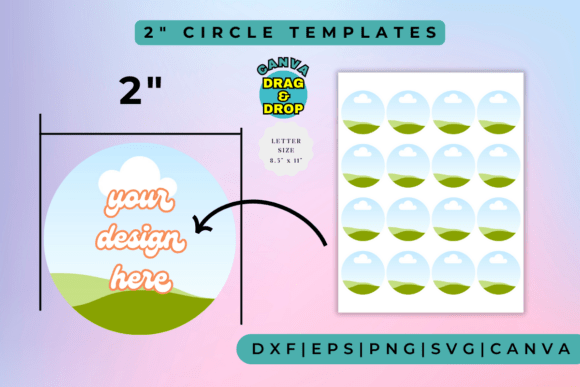 Download 2 Circle Frame Templates (Drag and Drop) - Drag and drop Collection