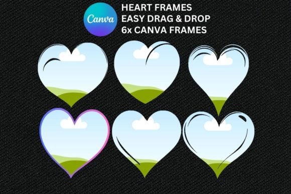 Download Canva Drag and Drop Heart Frames - Drag and drop Collection
