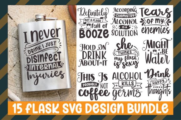 Download Flask Svg Design Bundle - Flask Collection