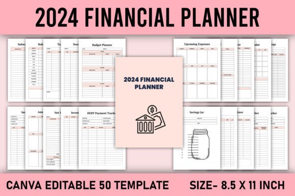 Download 2024 Financial Planner Canva Template - Premium Resources