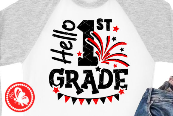 Download Hello 1st Grade Shirt Designs School - Premium Resources