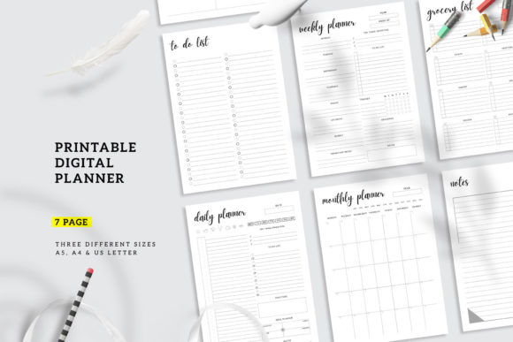 Download Printable Digital Planner Bundle - Digital planner bundle Collection