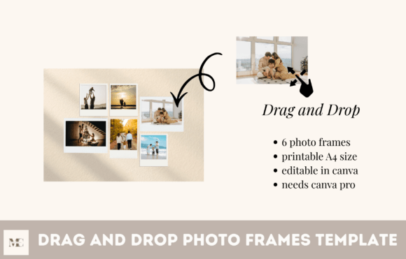Download Drag and Drop Photo Frame Canva Template - Drag and drop Collection