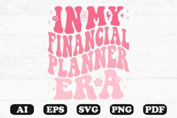 Download In My Financial Planner Era Retro Wavy - Premium Resources